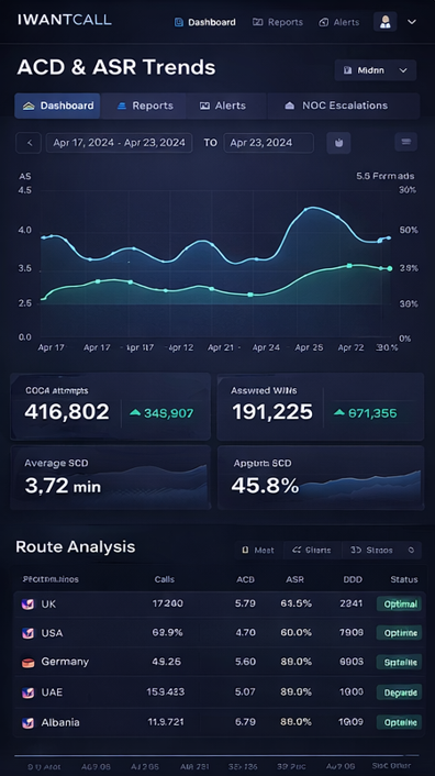 ACD and ASR Trend Analytics