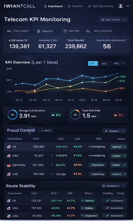 Telecom KPI Monitoring & Fraud Control
